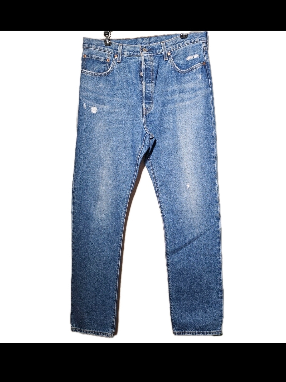 Levi's 501 Button Fly Jeans Women's  Blue Size 33 x 32 Mid Wash Denim  Jeans